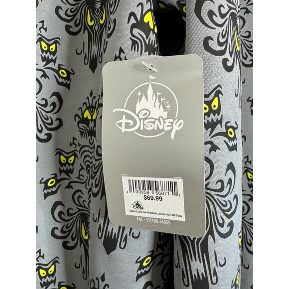 NWT Disney Haunted Mansion Jacket Scary Eyes GLOW in Dark LARGE Unisex - Picture 8 of 16